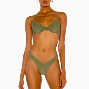 Camila Coelho Harbor Bikini Set Top and Bottom. Bottom size L, Top size XL.